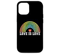 Carcasa para iPhone 12/12 Pro Love is Love Rainbow Vintage Pride LGBTQ