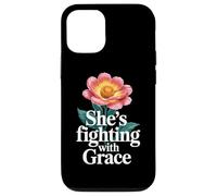Carcasa para iPhone 12/12 Pro Luchando con Gracia Guerrero Cáncer Inspirador