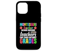 Carcasa para iPhone 12/12 Pro Maestro Montessori Porque los Maestros increíbles Pueden enseñar