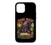 Carcasa para iPhone 12/12 Pro Mago Carlino Negro Halloween Dark Magic Requires Snacks