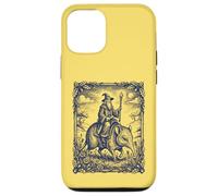 Carcasa para iPhone 12/12 Pro Mago Montando Criatura Mística Elefante Musaraña Fantasía