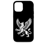 Carcasa para iPhone 12/12 Pro Majestuoso Griffin con alas Fierce Mythic Beast Line Art