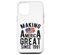 Carcasa para iPhone 12/12 Pro Making America Great Since 1991 35 Años Cumpleaños