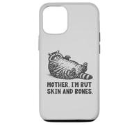 Carcasa para iPhone 12/12 Pro Mamá Soy Pero Piel y Huesos Divertido Mapache