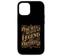 Carcasa para iPhone 12/12 Pro Man The Myth Legend ha Jubilado Veterano de jubilación