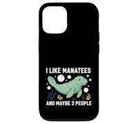Carcasa para iPhone 12/12 Pro Manatí Me Gustan los manatíes y quizás Papas flotantes para 3 Personas