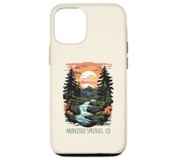 Carcasa para iPhone 12/12 Pro Manitou Springs, Colorado, EE. UU., diseño panorámico Retro de montañas