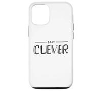 Carcasa para iPhone 12/12 Pro Mantente Inteligente y Curioso Mensaje Motivacional para Estudiantes