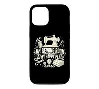 Carcasa para iPhone 12/12 Pro Máquina de Coser Divertida My Sewing Room Is My Happy Place