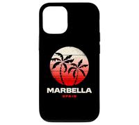 Carcasa para iPhone 12/12 Pro Marbella España Palmera Andalucía Playa Puesta De Sol Diseño