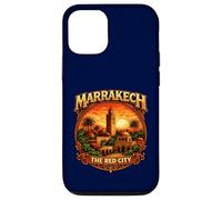 Carcasa para iPhone 12/12 Pro Marrakech La Ciudad Roja Marruecos Vintage Patrimonio marroquí