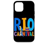 Carcasa para iPhone 12/12 Pro Máscara de Carnaval de Río Brasil Festival de Brasil Recuerdo brasileño