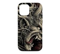 Carcasa para iPhone 12/12 Pro Máscara Retro Japonesa Oni Demon Screaming Yokai Anime