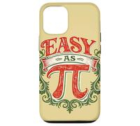 Carcasa para iPhone 12/12 Pro Matemáticas Retro Tan fáciles como Pi