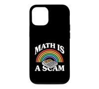 Carcasa para iPhone 12/12 Pro Math Is A Scam Retro Rainbow Exploding Calculator Sarcasm