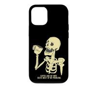 Carcasa para iPhone 12/12 Pro Matrimonio Divertido Decir Café Y Mi Esposa Hombres Mujeres Calavera
