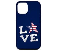 Carcasa para iPhone 12/12 Pro Me Encanta la Bandera de la Libertad de EE. UU., Que Dice Que es una au Pair Orgullosa Patriota
