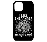Carcasa para iPhone 12/12 Pro Me Gustan Las anacondas y Tal Vez 3 Personas Herping Zoo