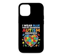 Carcasa para iPhone 12/12 Pro Me Pongo Azul para mi Nieto Concientización sobre el Autismo Abuelo Abuelo