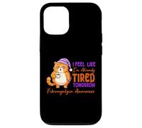Carcasa para iPhone 12/12 Pro Me Siento como si ya estuviera Cansado mañana Conciencia de la Fibra