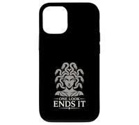 Carcasa para iPhone 12/12 Pro Medusa Horror Mitología Serpiente Cabello Gorgona Oscuro Femenino