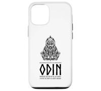 Carcasa para iPhone 12/12 Pro Meme de mitología vikinga Medieval - Dios nórdico Odin - Pagano