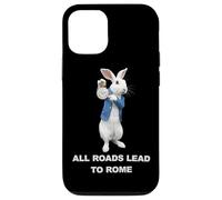 Carcasa para iPhone 12/12 Pro Meme Divertido del Conejo AI: Todos Los Caminos Conducen A