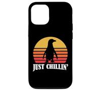 Carcasa para iPhone 12/12 Pro Mens Womens Kids Retro Vintage Just Chillin' Penguin Lover