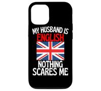 Carcasa para iPhone 12/12 Pro Mi Esposo es inglés Nada me Asusta Esposo Divertido