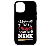 Carcasa para iPhone 12/12 Pro Mi Jugador Favorito de T-Ball me Llama Meme Baseball Día de la Madre