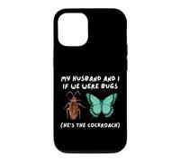 Carcasa para iPhone 12/12 Pro Mi Marido y yo si fuéramos bichos Divertido cucaracha Meme Esposa