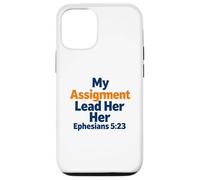 Carcasa para iPhone 12/12 Pro Mi misión Lleva a Sus Efesios 5:23 Fe Cristiana