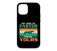 Carcasa para iPhone 12/12 Pro Mi Perro es más rápido Que el tuyo - Perro Galgo Amante de los Galgos