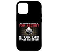 Carcasa para iPhone 12/12 Pro Mi técnica de Bolos es Top Secret Funny Bowling Bowler