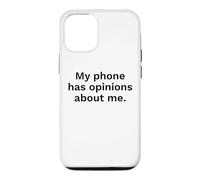 Carcasa para iPhone 12/12 Pro Mi teléfono Tiene Opiniones sobre mí Cita Divertida de tecnología