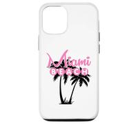 Carcasa para iPhone 12/12 Pro Miami Beach Florida Palmera Retro Tropical