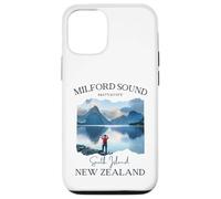 Carcasa para iPhone 12/12 Pro Milford Sound Fjord Senderismo Souvenir Turístico Vacaciones Hombres Niños