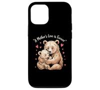 Carcasa para iPhone 12/12 Pro Mom Bear Cub Funny Pregnant Loading Baby Mother