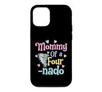 Carcasa para iPhone 12/12 Pro Mommy of A Fournado Funny Mom 4th Birthday Matching Family
