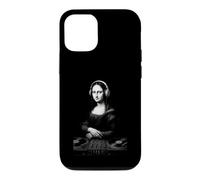 Carcasa para iPhone 12/12 Pro Mona Lisa DJ Auriculares Tocadiscos música Mezclador Arte Parodia