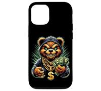 Carcasa para iPhone 12/12 Pro Money Calling Hip Hop Bear Teddy tee Gángster Rap Swag Dope