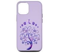 Carcasa para iPhone 12/12 Pro Moon Phases Tree Fases De La Luna Árbol De La Vida Rosa