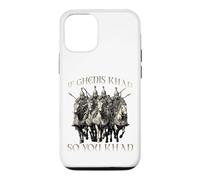 Carcasa para iPhone 12/12 Pro Motivo del Humor de Genghis Khan Imperio Mongol Horda Dorada