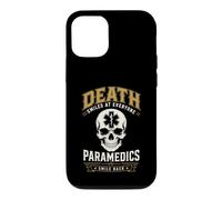 Carcasa para iPhone 12/12 Pro Muerte Sonríe Paramédico EMS Humor Oscuro Primer Responsable