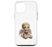 Carcasa para iPhone 12/12 Pro Muñeca Ángel Roto con Corazón