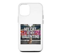 Carcasa para iPhone 12/12 Pro My Cat Is My Valentine Bengala Street Graffiti Amante de los Gatos