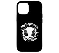 Carcasa para iPhone 12/12 Pro My Headset Is My Crown Funny Gamer Gaming Graphic