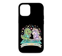 Carcasa para iPhone 12/12 Pro My Stick My Squad My Story Hockey sobre césped Unicorn Dino