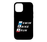 Carcasa para iPhone 12/12 Pro Nadar Bicicleta Correr Triatleta Tren de Resistencia Triatlón Entrenamiento