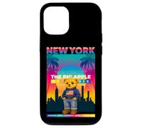 Carcasa para iPhone 12/12 Pro New York City NY Teddy Bear - Urban Bear with American Style
